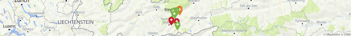 Kartenansicht für Apotheken-Notdienste in der Nähe von Steinach am Brenner (Innsbruck  (Land), Tirol)